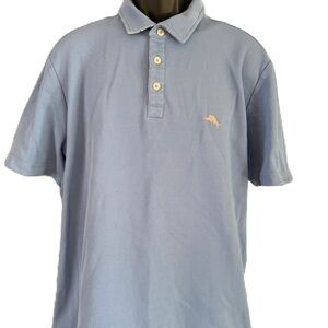 Tommy Bahama Men’s Island Zone Blue Polo Shirt. Size XL